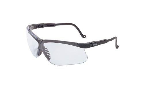 Uvex Genesis Safety Glasses Black / Clear Anti-Fog