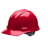 Bullard S51 Flat Front Cap Style Hard Hat, HDPE, 4-Point Ratchet, Made in USA
