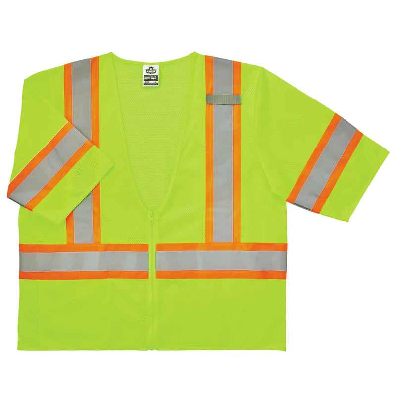 Ergodyne GloWear 8330Z Class 3 Hi-Vis Safety Vest Type R Zipper
