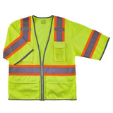 Ergodyne GloWear 8346Z Class 3 Hi-Vis Surveyor Vest Type R 6 Pockets
