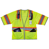 Ergodyne GloWear 8346Z Class 3 Hi-Vis Surveyor Vest Type R 6 Pockets
