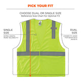 Ergodyne GloWear 8210HL-S Mesh Hi-Vis Safety Vest Type R Class 2 Single Size