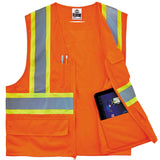 Ergodyne GloWear 8235ZX Class 2 X-Back Hi-Vis Safety Vest Type R Zipper