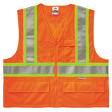 Ergodyne GloWear 8235ZX Class 2 X-Back Hi-Vis Safety Vest Type R Zipper