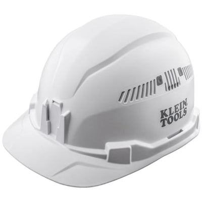 Klein Tools 60105 Hard Hat, Vented Cap Style, White