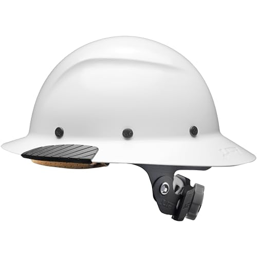 Lift Safety DAX Fiber Resin Full Brim Hard Hat Gloss White