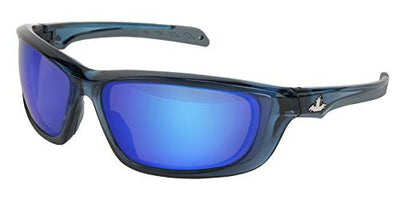MCR Safety UD128BZ USS Defense Safety Glasses - Polarized Blue Diamond Mirror Lens