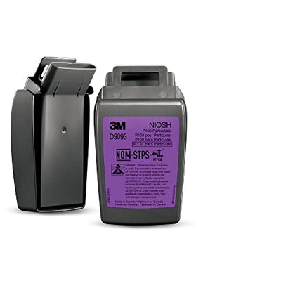 3M Secure Click D9093 P100 Respirator Filter, Hard Case