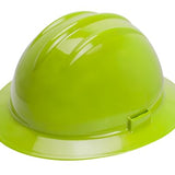 Bullard C34 Full Brim Hard Hat, HDPE, Spacious Shell, 6-Point Ratchet