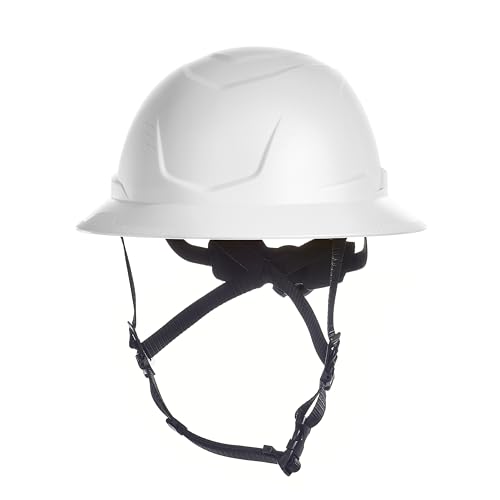 MSA 10250593 — MSA V-Gard H2 Full Brim Safety Helmet with Integrated Chinstrap
