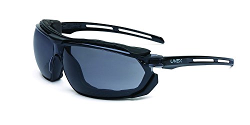 Uvex Tirade Gray Lens and Uvextra Anti-Fog Coating / Black/Gray Safety Glasses