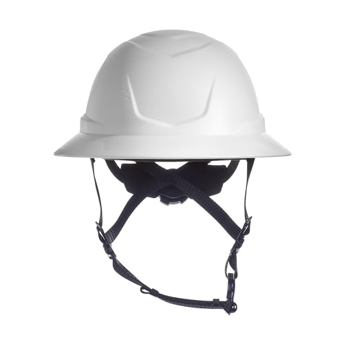 MSA 10250593 — MSA V-Gard H2 Full Brim Safety Helmet with Integrated Chinstrap
