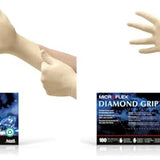 Ansell MICROFLEX MF-300 Diamond Grip Latex Exam Gloves