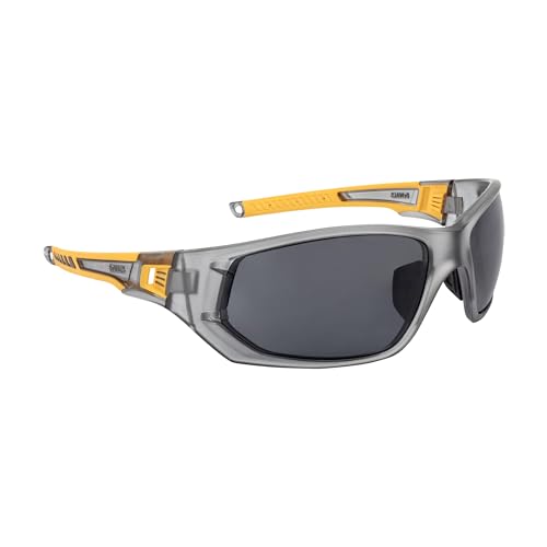 DEWALT Miter Safety Glasses — Gray/Yellow / Smoke