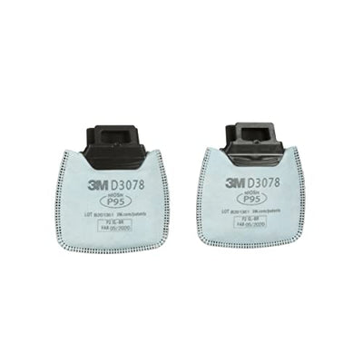 3M Secure Click D3078 P95 Respirator Filter, 1 Pair