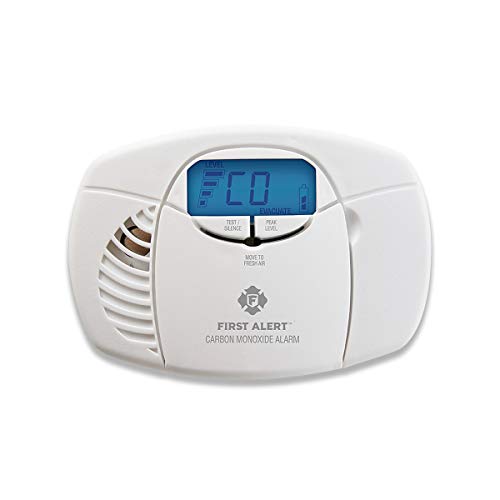 First Alert CO410 Battery Carbon Monoxide Alarm with Digital PPM Display and Peak Memory