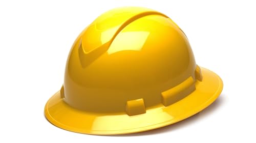 Pyramex Ridgeline Full Brim Hard Hat Yellow