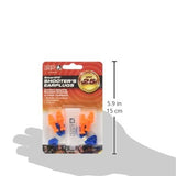Howard Leight by Honeywell SmartFit Corded Reusable Shooting Earplugs, 2-Pairs (R-01520), Orange With Blue