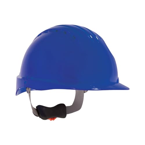 JSP EVO 6151 Long-Brim Deluxe Cap-Style Hard Hat — Blue — Vented