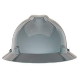 MSA V-Gard Full-Brim Hard Hat, Fas-Trac III or Staz-on Suspension