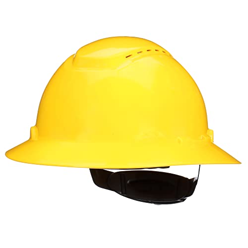 3M SecureFit Full Brim Hard Hat — Yellow Vented