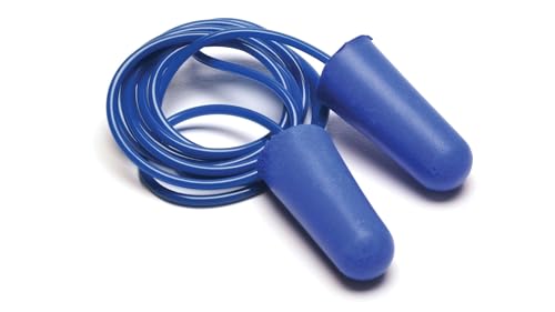 Pyramex Safety Metal Detectable Disposable Corded Earplugs 100 Pair Per Box
