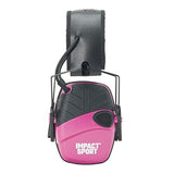 Howard Leight Impact Sport Pink Electronic Ear Muffs — NRR 22, Youth/Small
