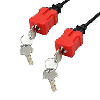 csjzzt Electrical Plug Lockout Device, 2 & 3 Prong Plugs, 2 Pack