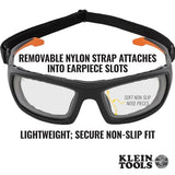 Klein Tools Safety Glasses — Gasket & Over-The-Glasses Styles