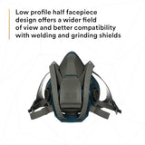 3M 6501 QL Rugged Comfort Half Mask Respirator Small — image 4