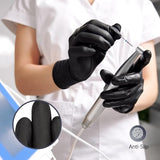 SwiftGrip Disposable Black Nitrile Gloves
