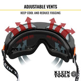 Klein Tools Safety Goggles 60479 / 60480, OTG Anti-Fog