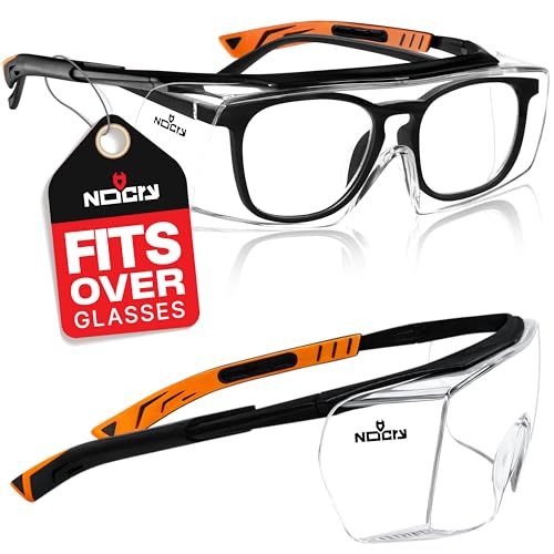 NoCry Over-Eyeglasses — Black & Orange / Clear