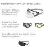Uvex S3970DF Stealth OTG Anti-Fog Safety Goggles