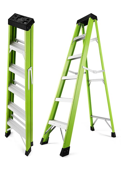 Generic 6-FT Fiberglass Step Ladder, 500 lb Capa