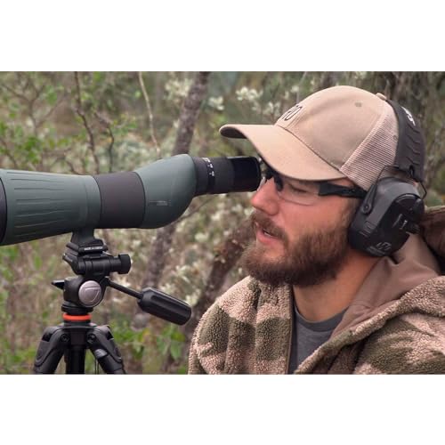Walker's Game Ear GWP-XPMQB — WALKER'S Ultimate Power Muff Quads - Hearing Protection Noise Reduction 26dB NRR Hunting Gun Range Shooting Electronic Earmuffs with AFT, 2 AAA Batteries Included