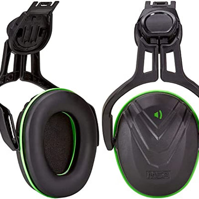 MSA 10190356 V-Gard Helmet Ear Defenders - Enhanced Comfort Hearing Protection Capsules with Helmet Mount for V-Gard Cap