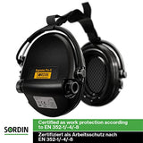 MSA Sordin Supreme Pro X Electronic Ear Muffs — NRR 18, Neckband