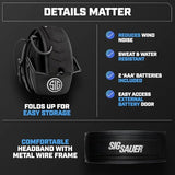 AXIL TRACKR BT Electronic Ear Muffs — Foldable, Water-Resistant