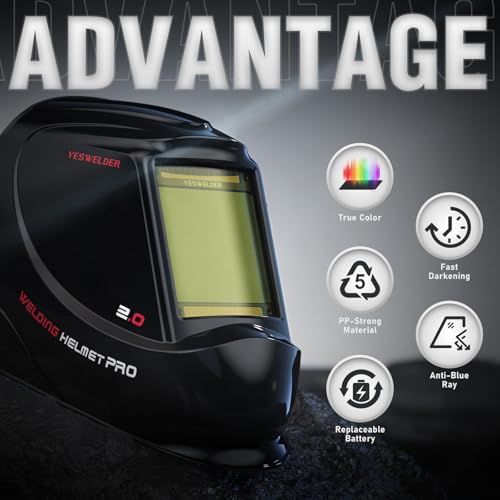 YESWELDER LYG-M800H Auto-Darkening Welding Helmet