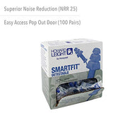 Howard Leight by Honeywell SmartFit Heat-Activated Detectable Corded Reusable Earplugs, 100-Pairs (SDT-30), Blue