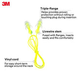 Peltor Next Tri-Flange Earplugs, Corded