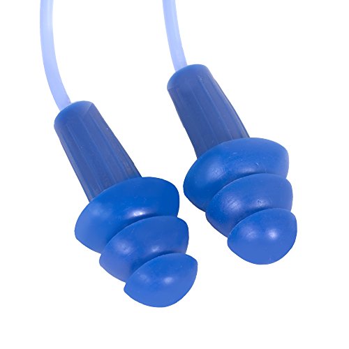 Jackson Safety Metal Detectable, Reusable Corded Foam Ear Plug, 31dB NRR, Blue, Universal Size, Bulk Pack (Case of 400 Pairs), 13822