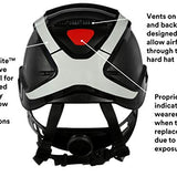 3M SecureFit X5012VX-ANSI Black Vented Scotchlite Safety Helmet
