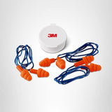 3M Corded Reusable Earplugs, 3 Pack, Noise Reduction Rating (NRR) 25 dB, Easy To Use & Insert, Pliable & Tri-Flange Design Enhances Comfort & Fit, Orange Ear Plugs (90716H3-DC)