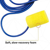 3M E-A-R CLASSIC EARPLUGS, CORDED, PVC FOAM, YELLOW, 200 PAIRS/BOX