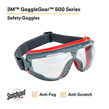 3M GG501SGAF GoggleGear 500 Series Safety Goggles