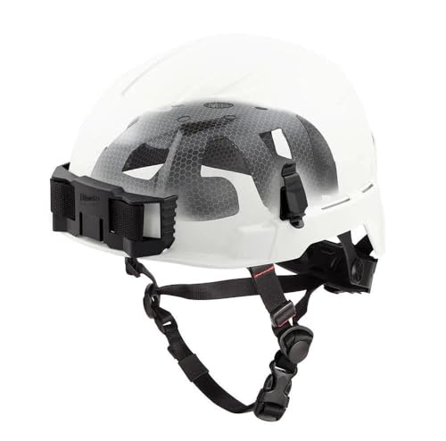 Milwaukee BOLT Safety Helmet, IMPACT ARMOR Liner, Type 2 Class E, White