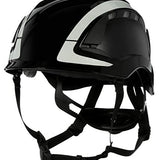 3M SecureFit X5012VX-ANSI Black Vented Scotchlite Safety Helmet