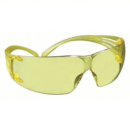 3M SecureFit SF203AS Amber Safety Glasses on a white background